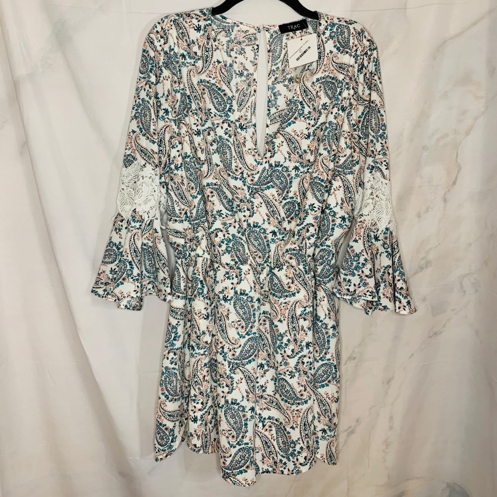 TRAC Out of Focus Paisley Mini-Bell Romper 16